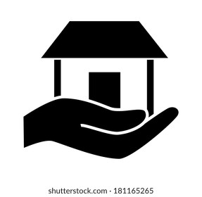 real estate design over white background vector illustration