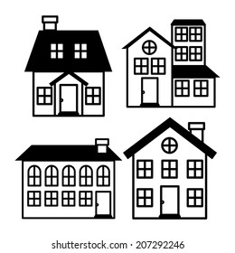 Real estate design over white background, vector illustration