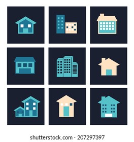 real estate design over white background vector illustration