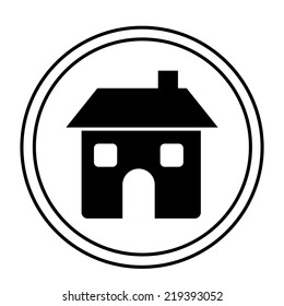 Real estate design over white background, vector illustration