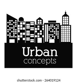 Real estate design over white background, vector illustration