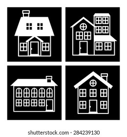 Real Estate design over white background, vector illustration
