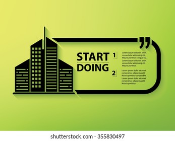 Real estate Design and text box,vector