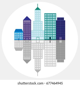 Real estate design. Vector concept.