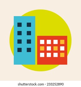 real estate design , vector illustration