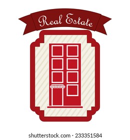 real estate design , vector illustration