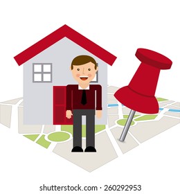 real estate design, vector illustration eps10 graphic 