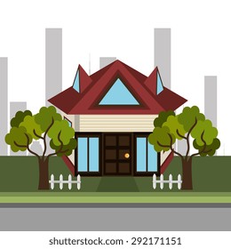 Real estate design, vector illustration eps 10.