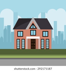 Real estate design, vector illustration eps 10.