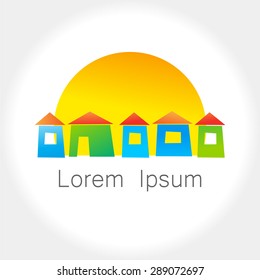 Real estate design. Vector template.