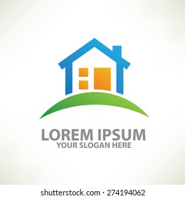 Real estate design,logo template,clean vector