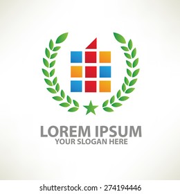 Real estate design,logo template,clean vector