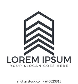 Real estate development logo design. Abstract building logo.