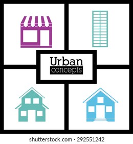 Real Estate digital design, vector illustration eps 10