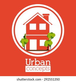 Real Estate digital design, vector illustration eps 10