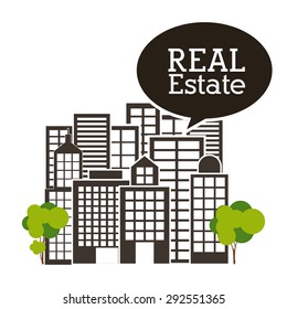 Real Estate digital design, vector illustration eps 10