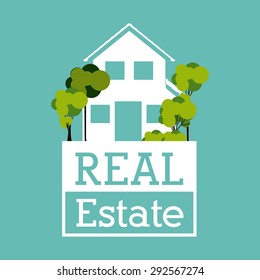 Real Estate digital design, vector illustration eps 10