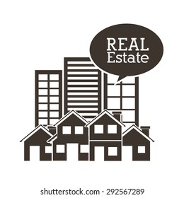 Real Estate digital design, vector illustration eps 10