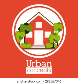 Real Estate digital design, vector illustration eps 10