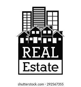 Real Estate digital design, vector illustration eps 10