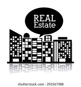 Real Estate digital design, vector illustration eps 10