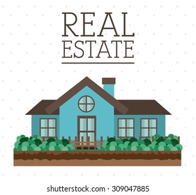 Real Estate digital design, vector illustration eps 10