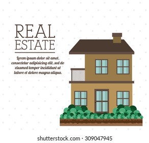 Real Estate digital design, vector illustration eps 10