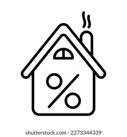 Real Estate Discount Icon Logo Design Vector Template Illustration Sign And Symbol Pixels Perfect