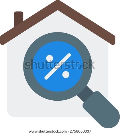 Real estate discount vector for housing price reduction, property market illustration for home buying deals