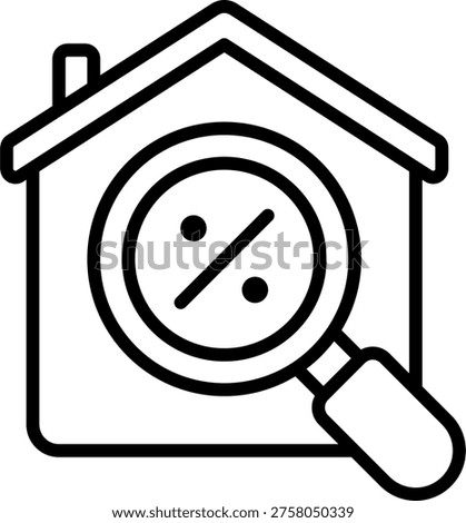 Real estate discount vector for housing price reduction, property market illustration for home buying deals