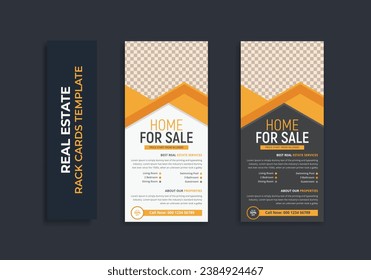 Real Estate dl Rack Card template design