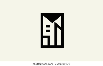  logotipo del documento inmobiliario, logotipo del documento de la letra M.