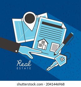real estate documents and keys