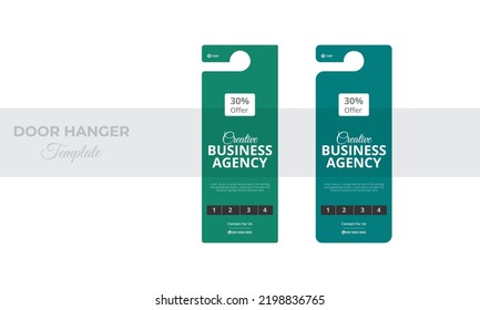 Real Estate Door Hanger Design Template