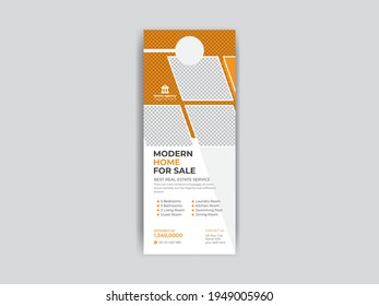 Real Estate Door Hanger and modern Door hanger mockup Door hanger template