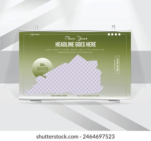 Real estate dream house sell backdrop template design
