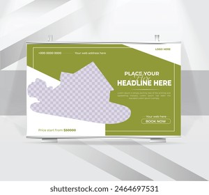 Real estate dream house sell backdrop template design