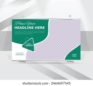 Real estate dream house sell backdrop template design