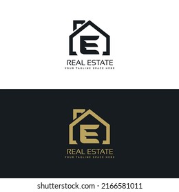 Real Estate E initials logo, Property and Construction E Logo design Vector, colorful homes logo concept Real estate service, construction, Growth house, home logo concept