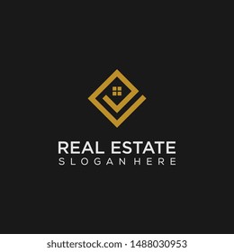 Real estate E letter logo graphic