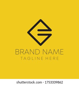 real estate e letter logo design vector 