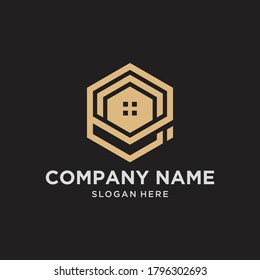 Inmobiliaria, logotipo de letra E, construcción, logotipo de letra E, vivienda, construcción vectorial e, vector de color dorado