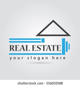 real estate elegant logo vector 