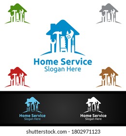 Real Estate and Fix Home Repair Services Logo
