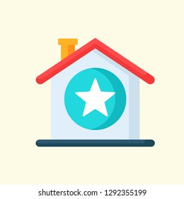 Real Estate Flat Icon Vector Graphic Download Template Modern