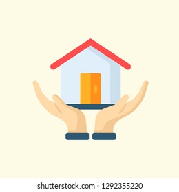 Real Estate Flat Icon Vector Graphic Download Template Modern