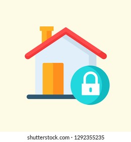 Real Estate Flat Icon Vector Graphic Download Template Modern