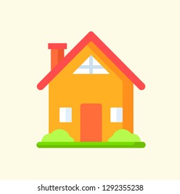 Real Estate Flat Icon Vector Graphic Download Template Modern
