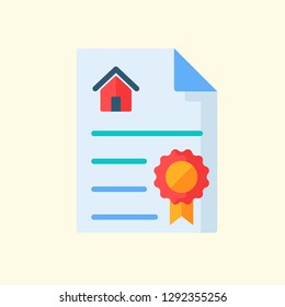 Real Estate Flat Icon Vector Graphic Download Template Modern