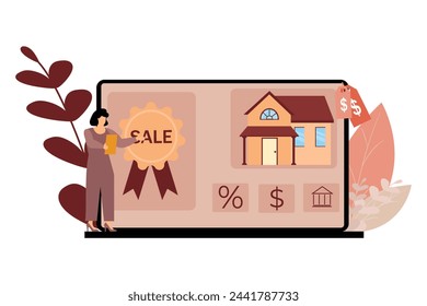 Real Estate Flat Illustration Design